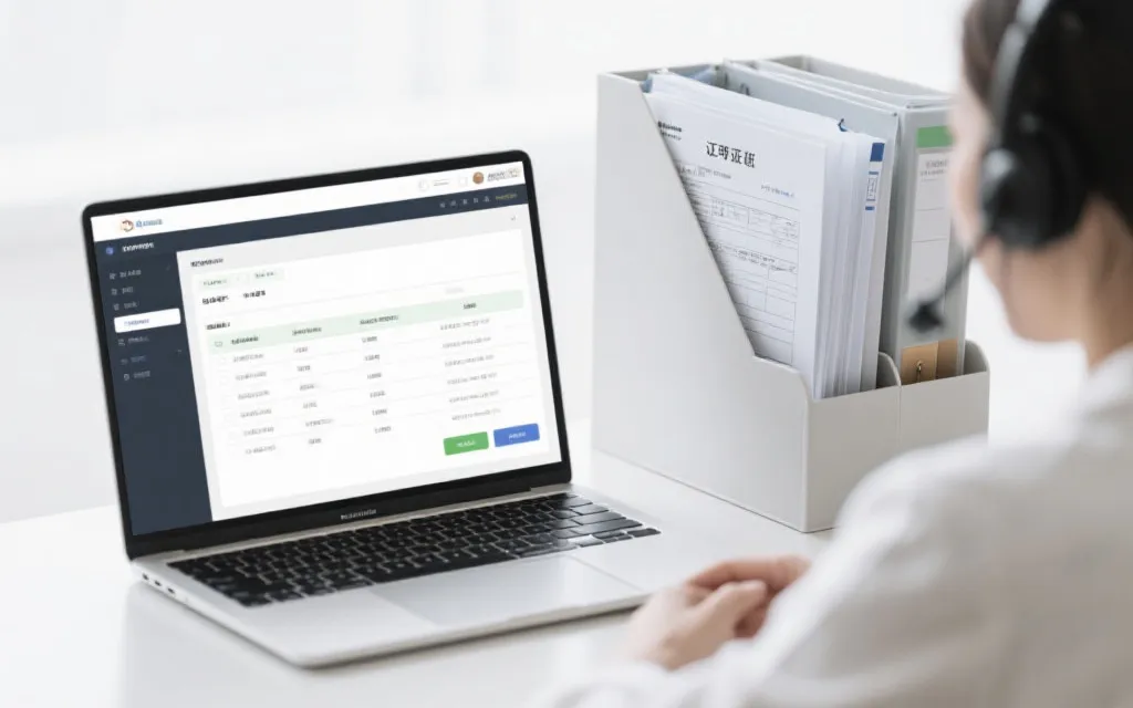 客服沟通与材料清单的视觉化占位图